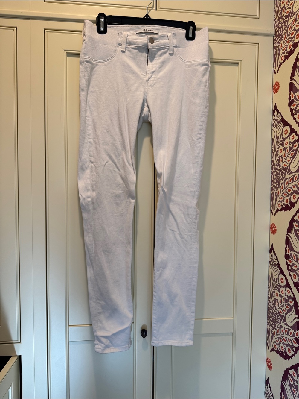 J Brand White Maternity Skinny Jeans for Women